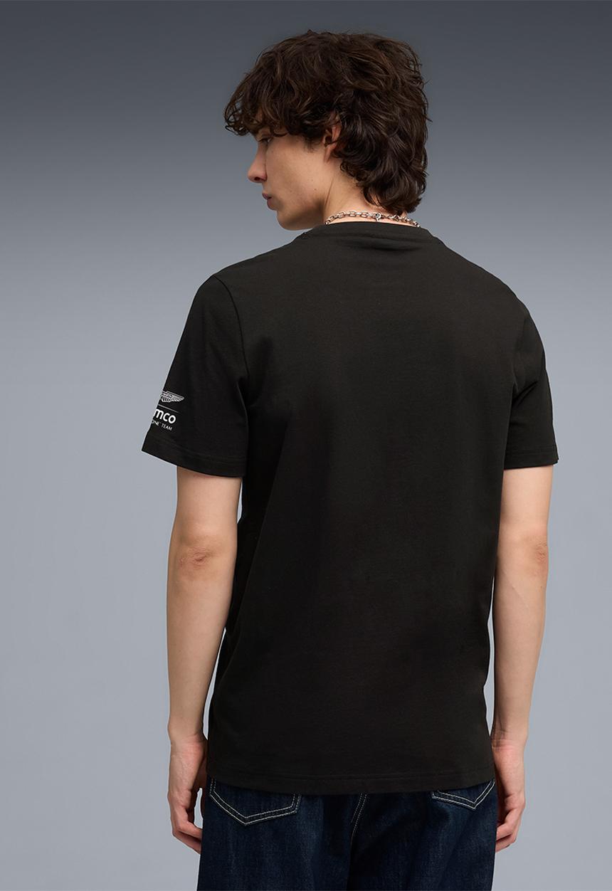 PUMA - AMF1 Essential Big Logo Tee (Regular)-Black
