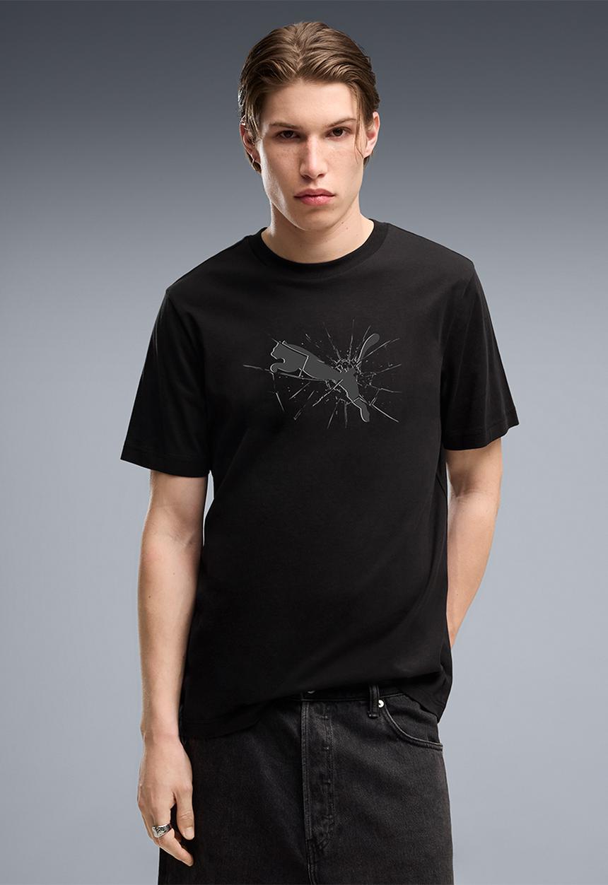 PUMA - GRAPHICS Cat Logo Tee - Black