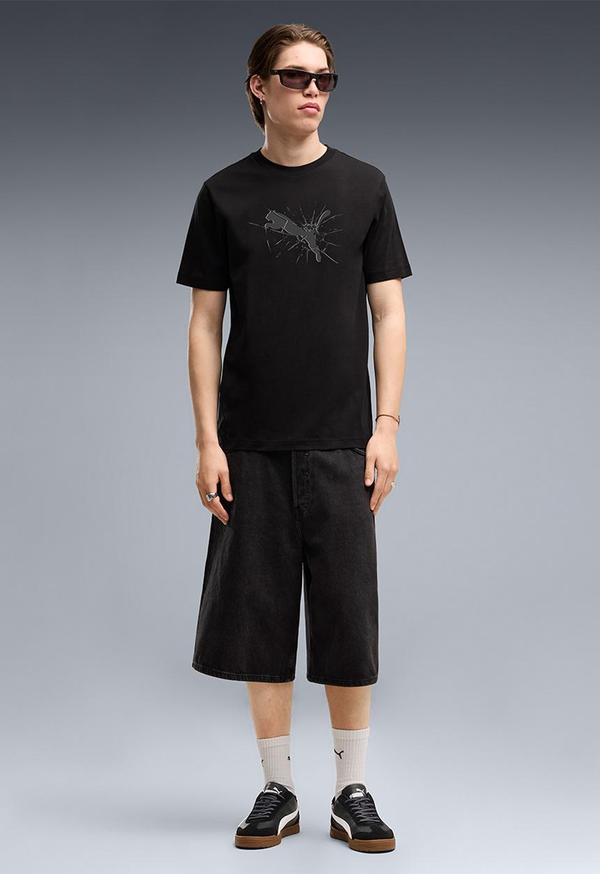PUMA - GRAPHICS Cat Logo Tee - Black