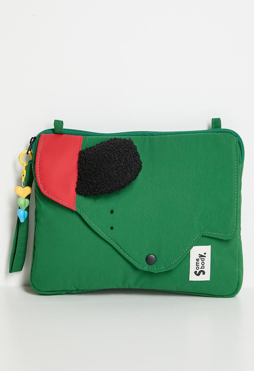 Pop Candy - Dog attachment tablet bag - dark green