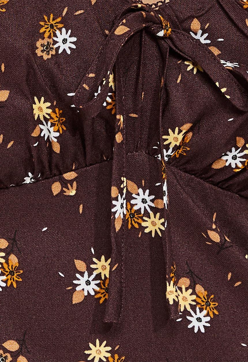 New Look - Maid midi - brown ditsy