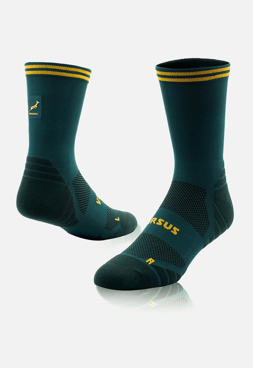 Versus - Springboks Rugby Active Crew Tab Socks - green
