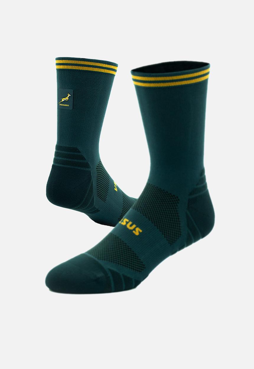 Versus - Springboks Rugby Active Crew Tab Socks - green