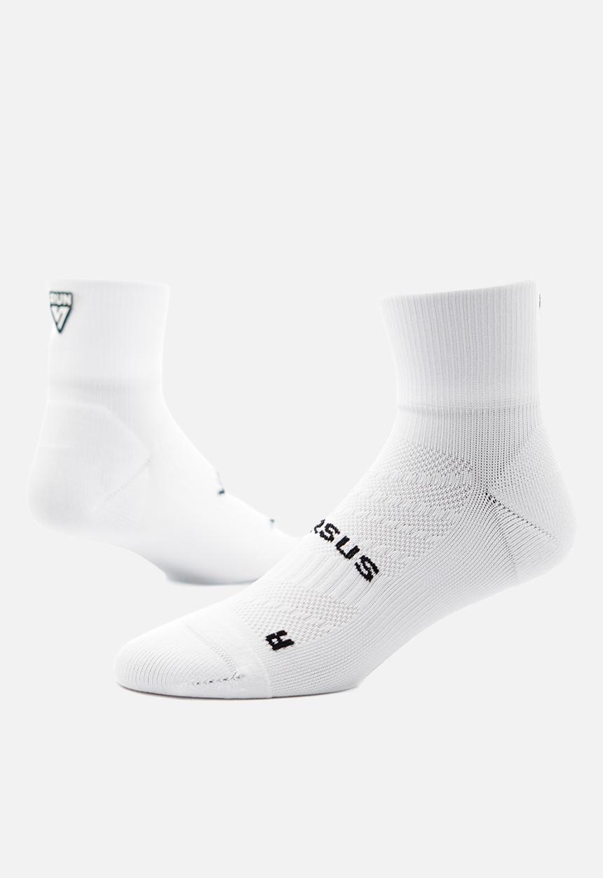 Versus - Running Quarter Socks - White