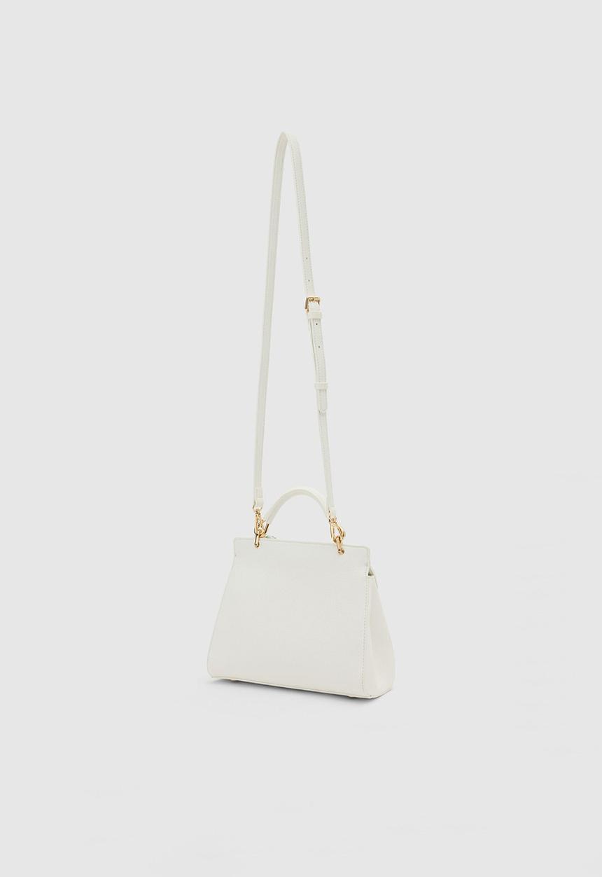 Forever New - Tabitha lock top handle bag in white