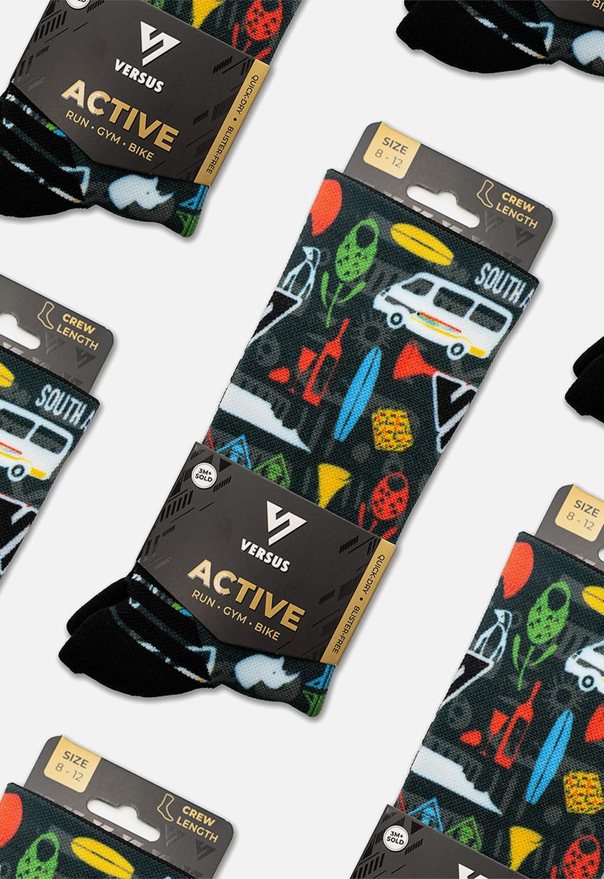 Versus - Heritage 5.0 Active Crew Socks - multi