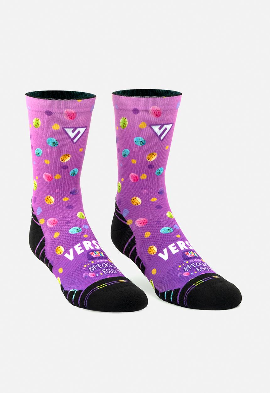 Versus - Speckled Eggs Active Crew Socks - purple