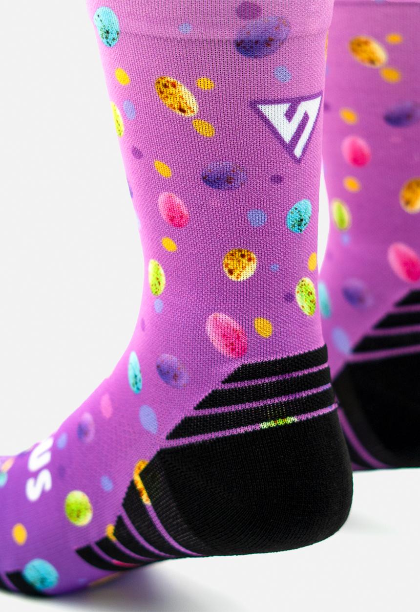 Versus - Speckled Eggs Active Crew Socks - purple