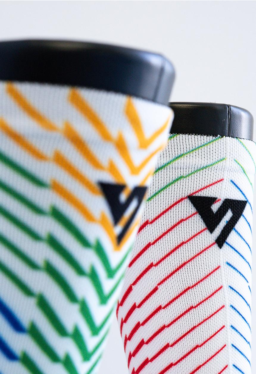 Versus - South African Stripes Active Crew Socks - multi