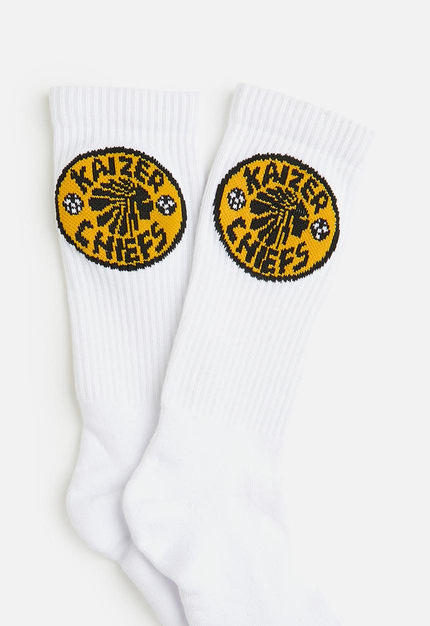 KAPPA - Kaizer Chiefs high ankle socks   - white