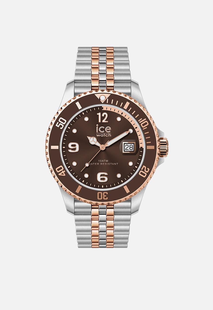 ICE Watch - ICE steel - SR RG - 5 links - 34mm - 3H -  Chocolate brown