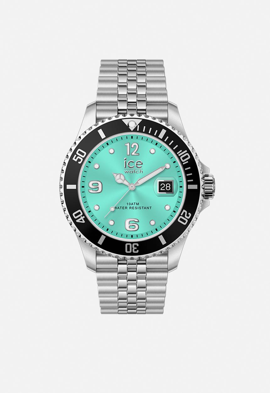 ICE Watch - ICE steel - 5 links - 41mm - 3H - Black turquoise silver