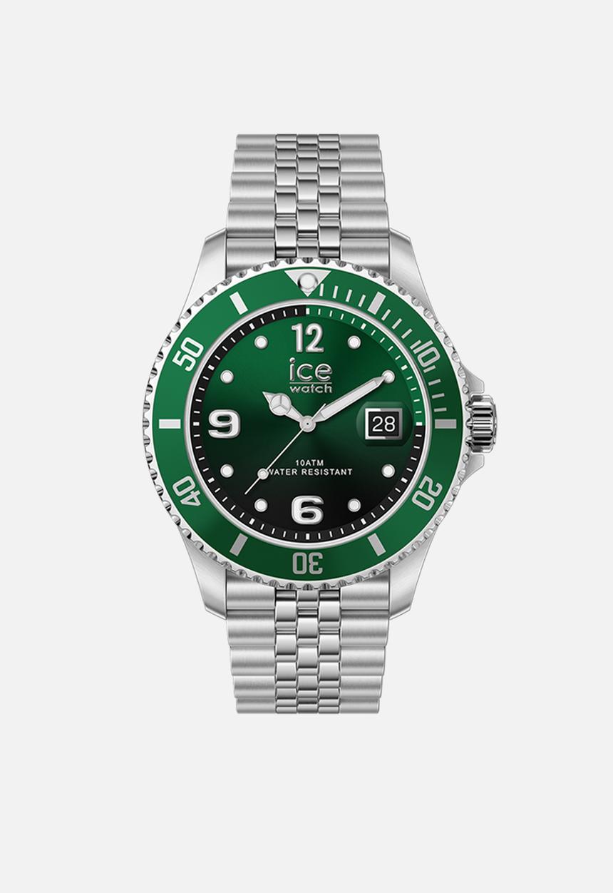 ICE Watch - ICE steel - 5 links - 41mm - 3H - Green silver