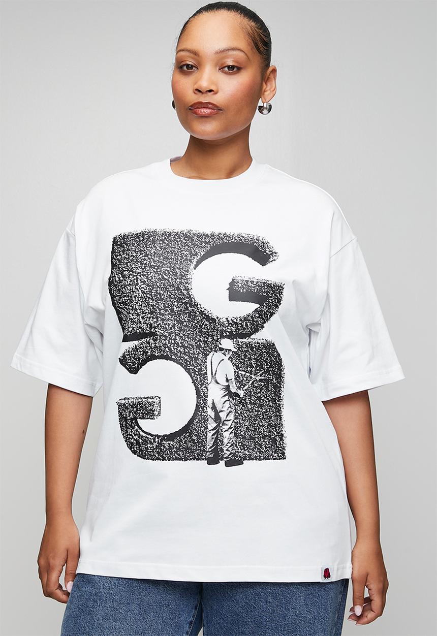 GALXBOY - Gg garden t-shirt  - white