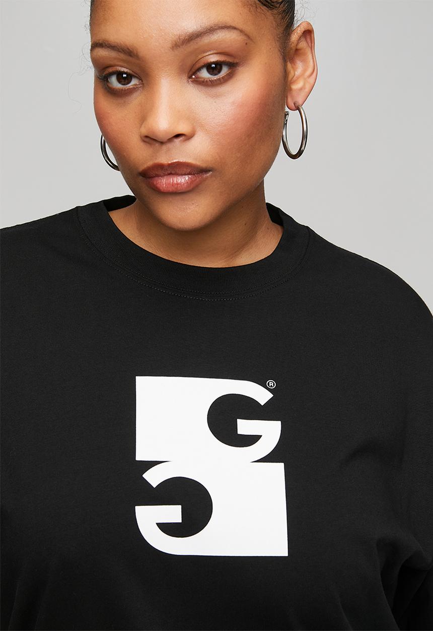 GALXBOY - MINI GG T-SHIRT - BLACK