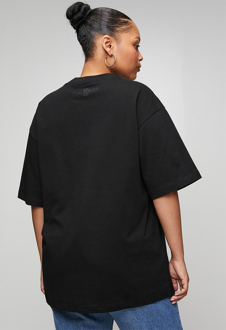 GALXBOY - MINI GG T-SHIRT - BLACK