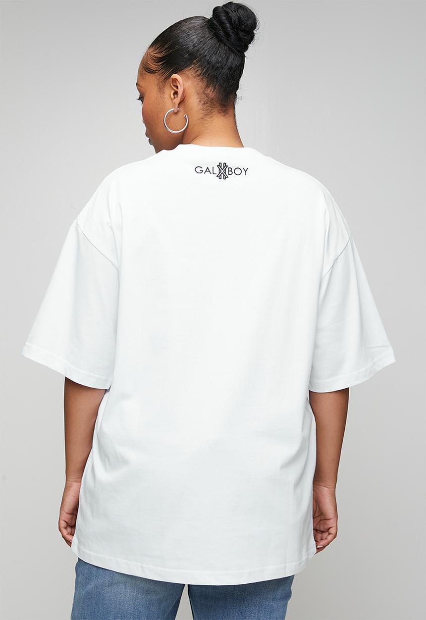 GALXBOY - Heritage line T-shirt - white