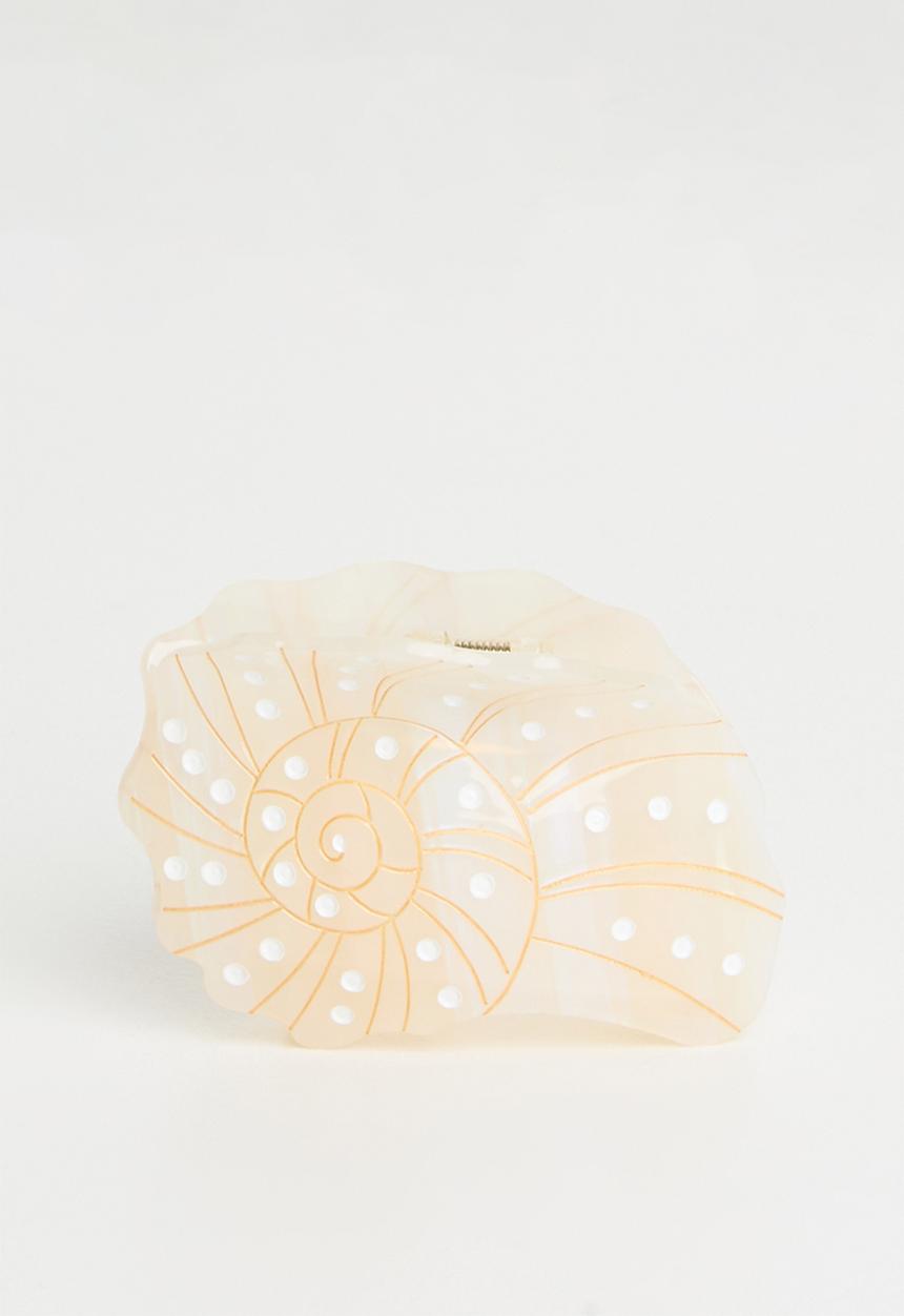 Tessa Design - Presley Pearl Shell Claw Clip - Cream