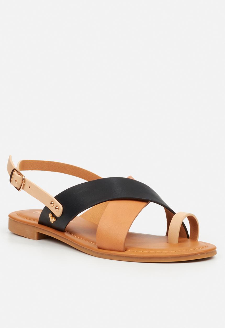 Butterfly Feet - Palms 2 slingback sandal - black