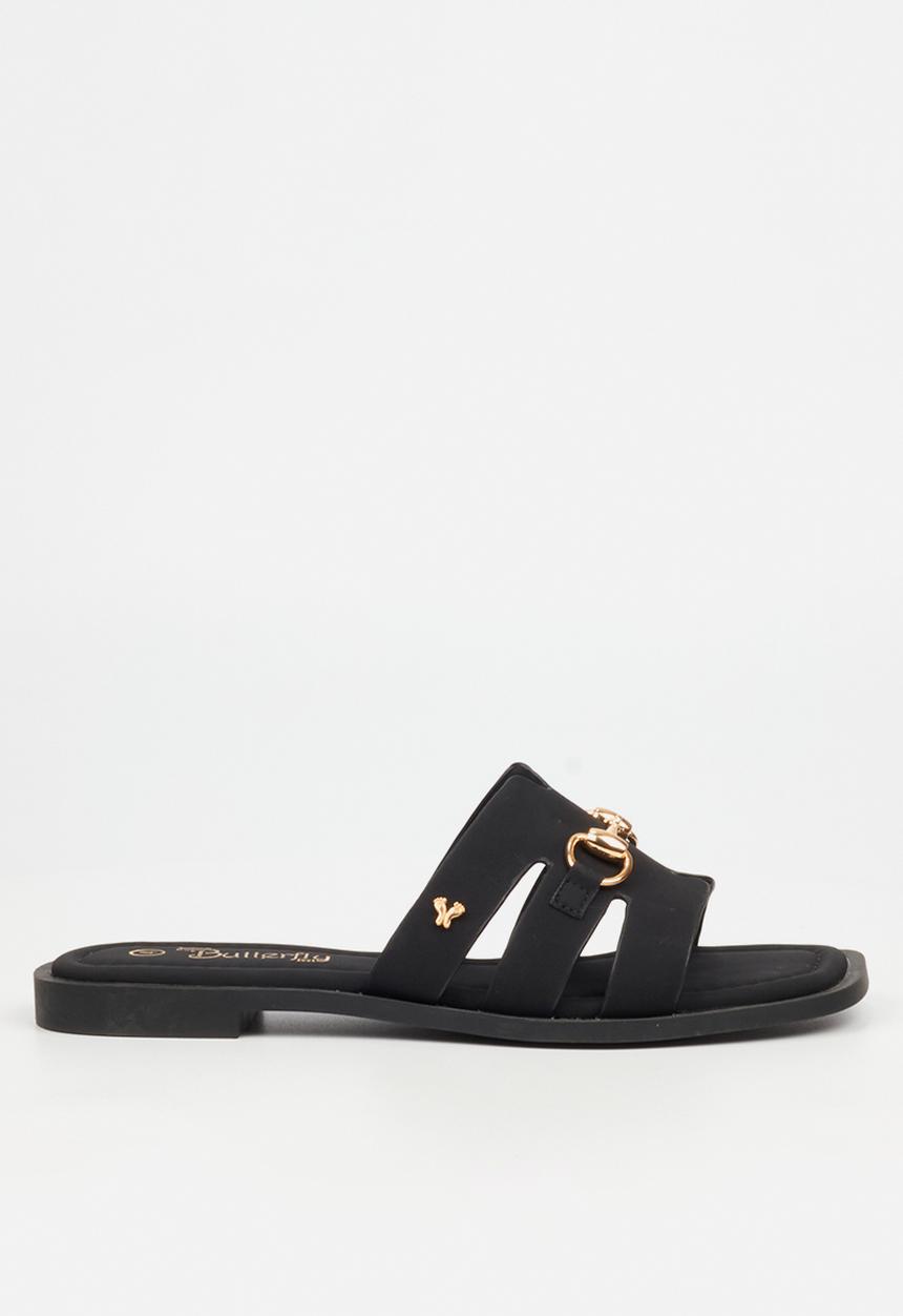 Butterfly Feet - Bianca 1 slide - black