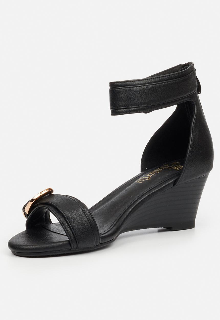 Butterfly Feet - Shani 16 wedge heel - black