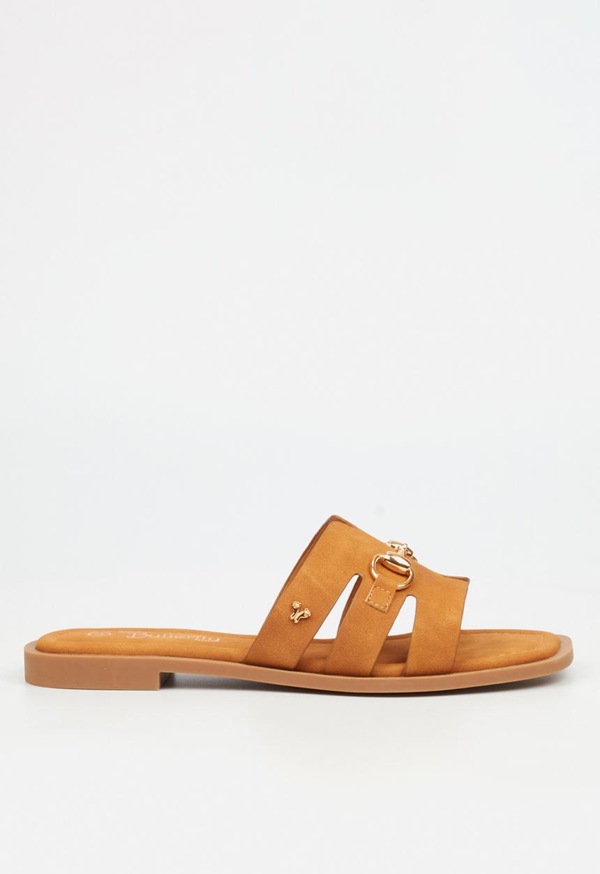 Butterfly Feet - Bianca 1 slide - chocolate