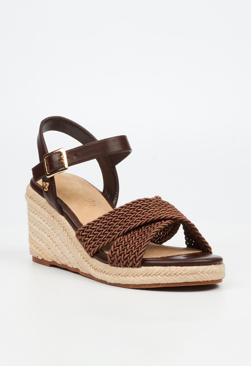 Butterfly Feet - Escada 2 espadrille wedge heel - chocolate