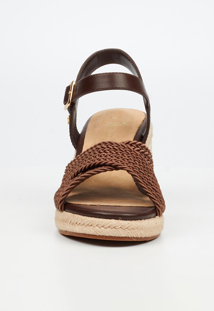 Butterfly Feet - Escada 2 espadrille wedge heel - chocolate