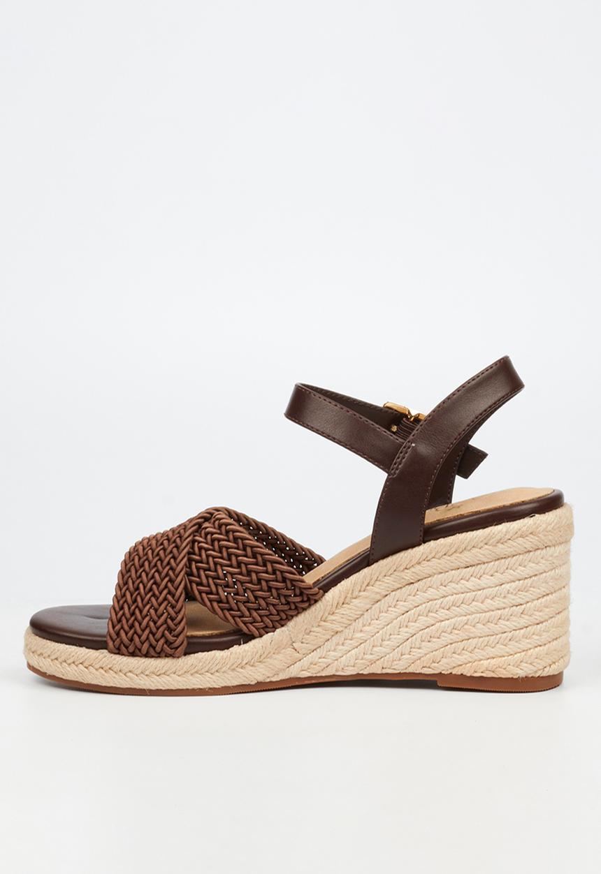 Butterfly Feet - Escada 2 espadrille wedge heel - chocolate