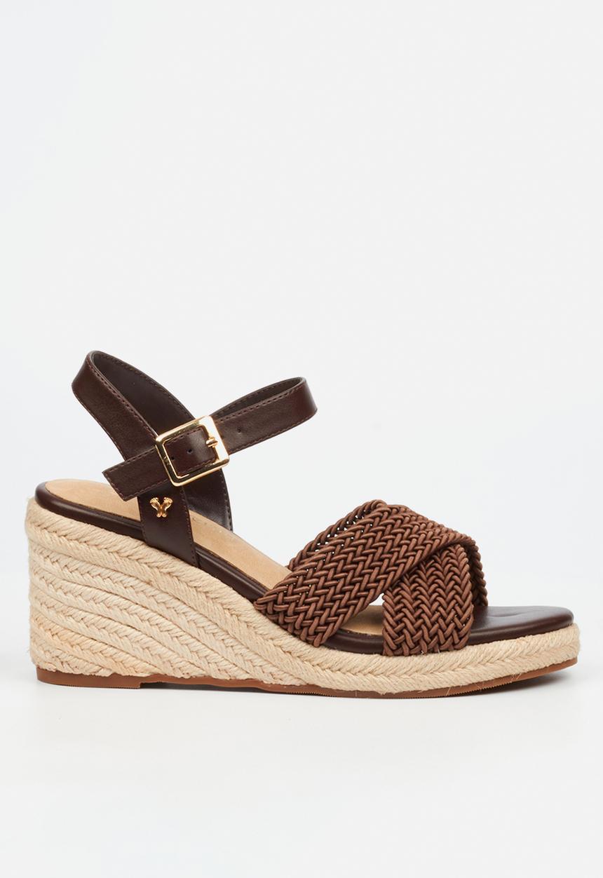 Butterfly Feet - Escada 2 espadrille wedge heel - chocolate