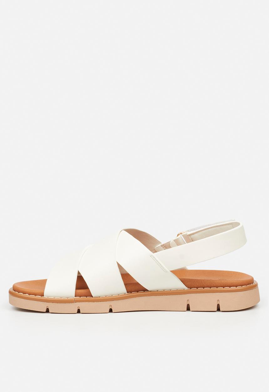 Butterfly Feet - Trace 2 slingback sandal - white