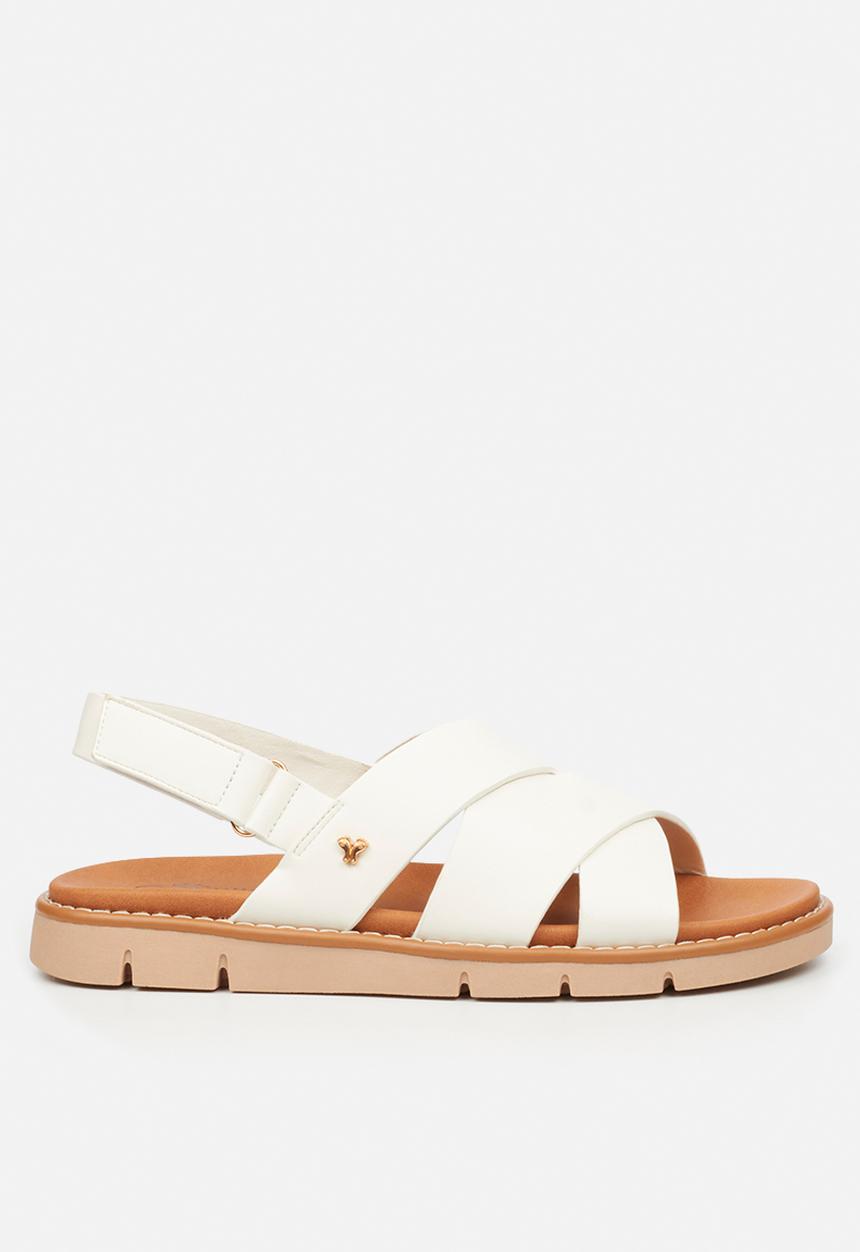Butterfly Feet - Trace 2 slingback sandal - white