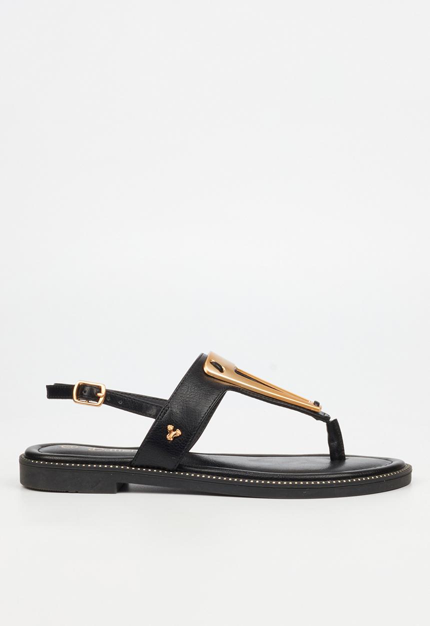 Butterfly Feet - Frost 19 t-bar sandal - black