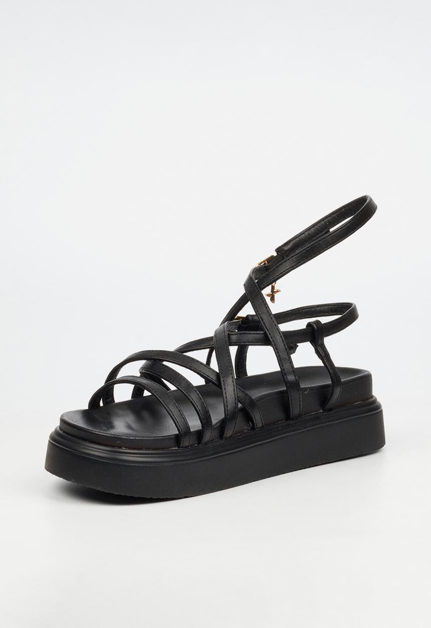 Rock & Co - Absolut 7 multi-strap chunky sandal - black