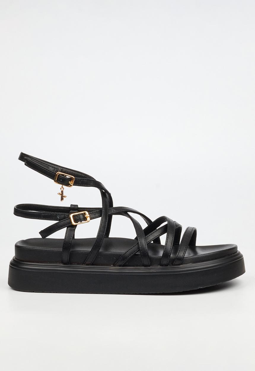 Rock & Co - Absolut 7 multi-strap chunky sandal - black