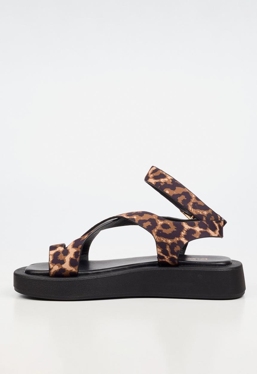 Viabeach - Coconut 39 cross-over thick sandal - leopard