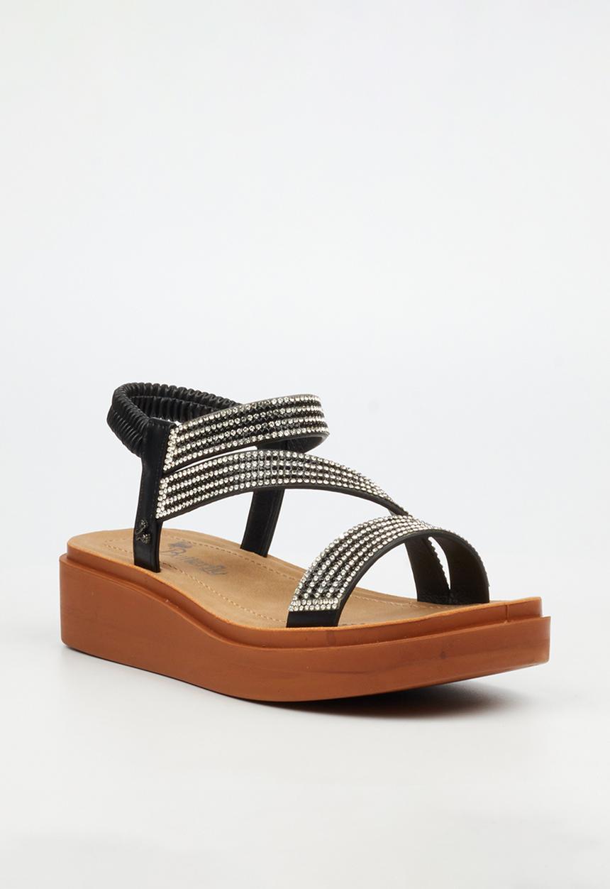 Butterfly Feet - Holt 1 ankle strap sandal - black
