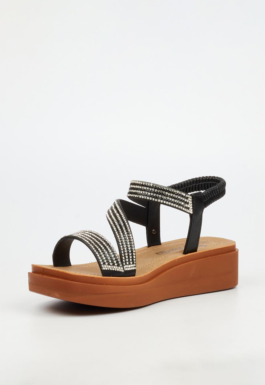 Butterfly Feet - Holt 1 ankle strap sandal - black