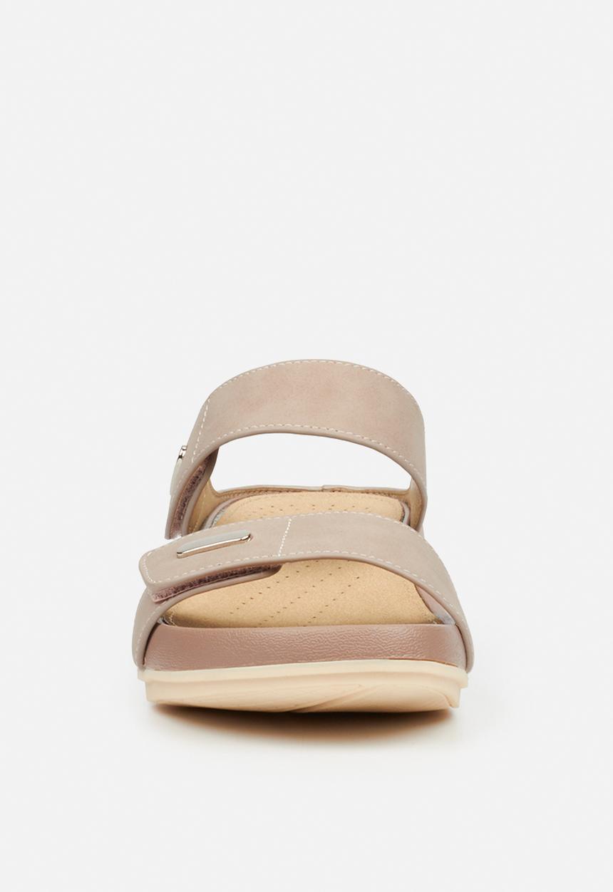 Butterfly Feet - Wander 2 strap sandal - taupe