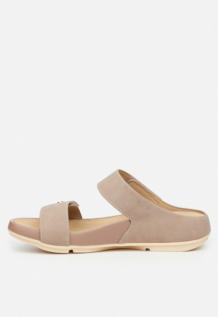Butterfly Feet - Wander 2 strap sandal - taupe