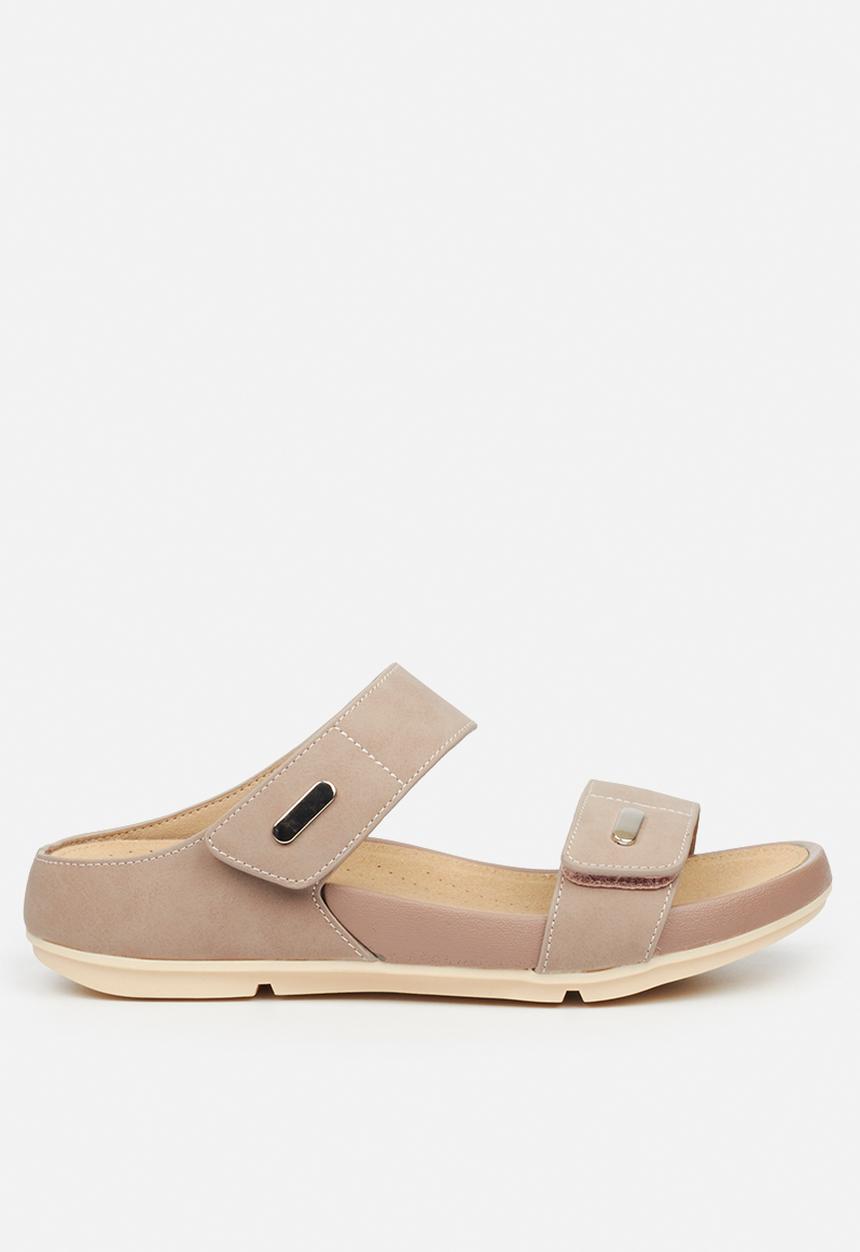Butterfly Feet - Wander 2 strap sandal - taupe