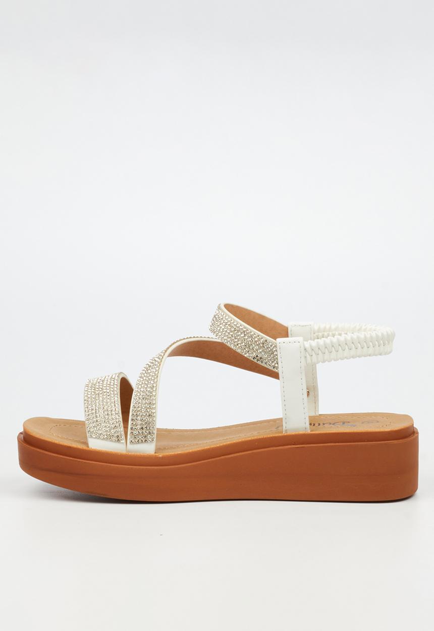 Butterfly Feet - Holt 1 ankle strap sandal - white