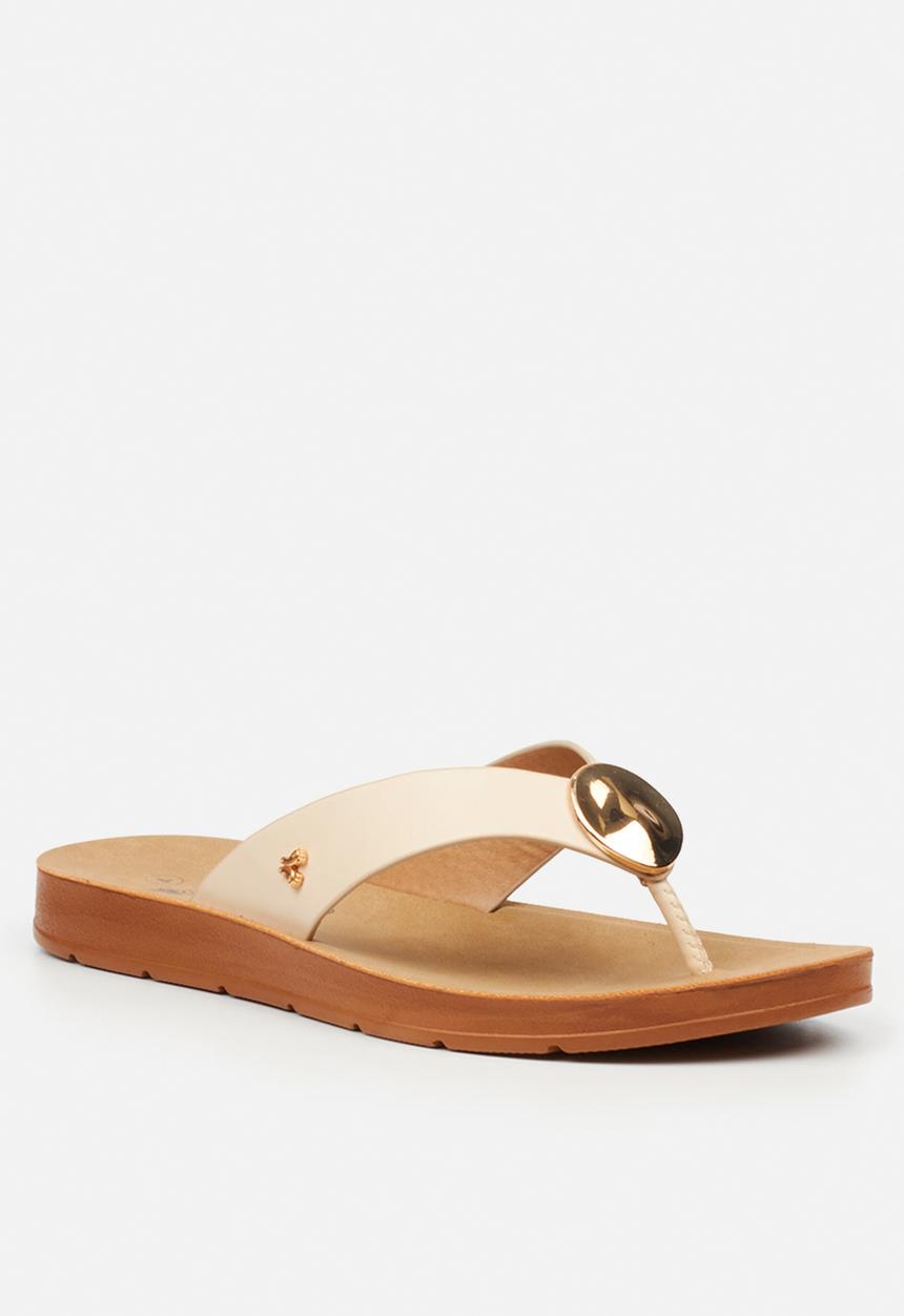 Butterfly Feet - Zina 25 thong sandal - beige