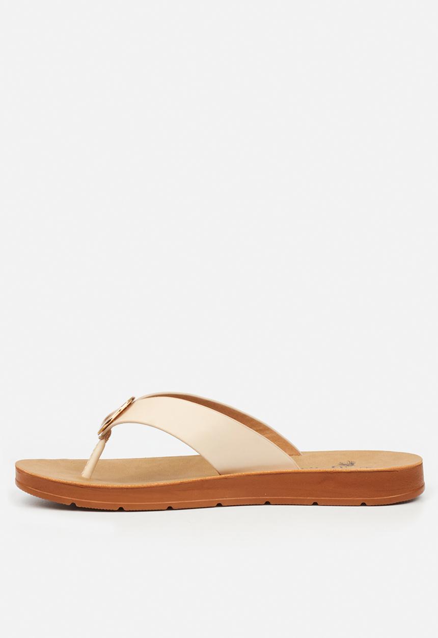 Butterfly Feet - Zina 25 thong sandal - beige