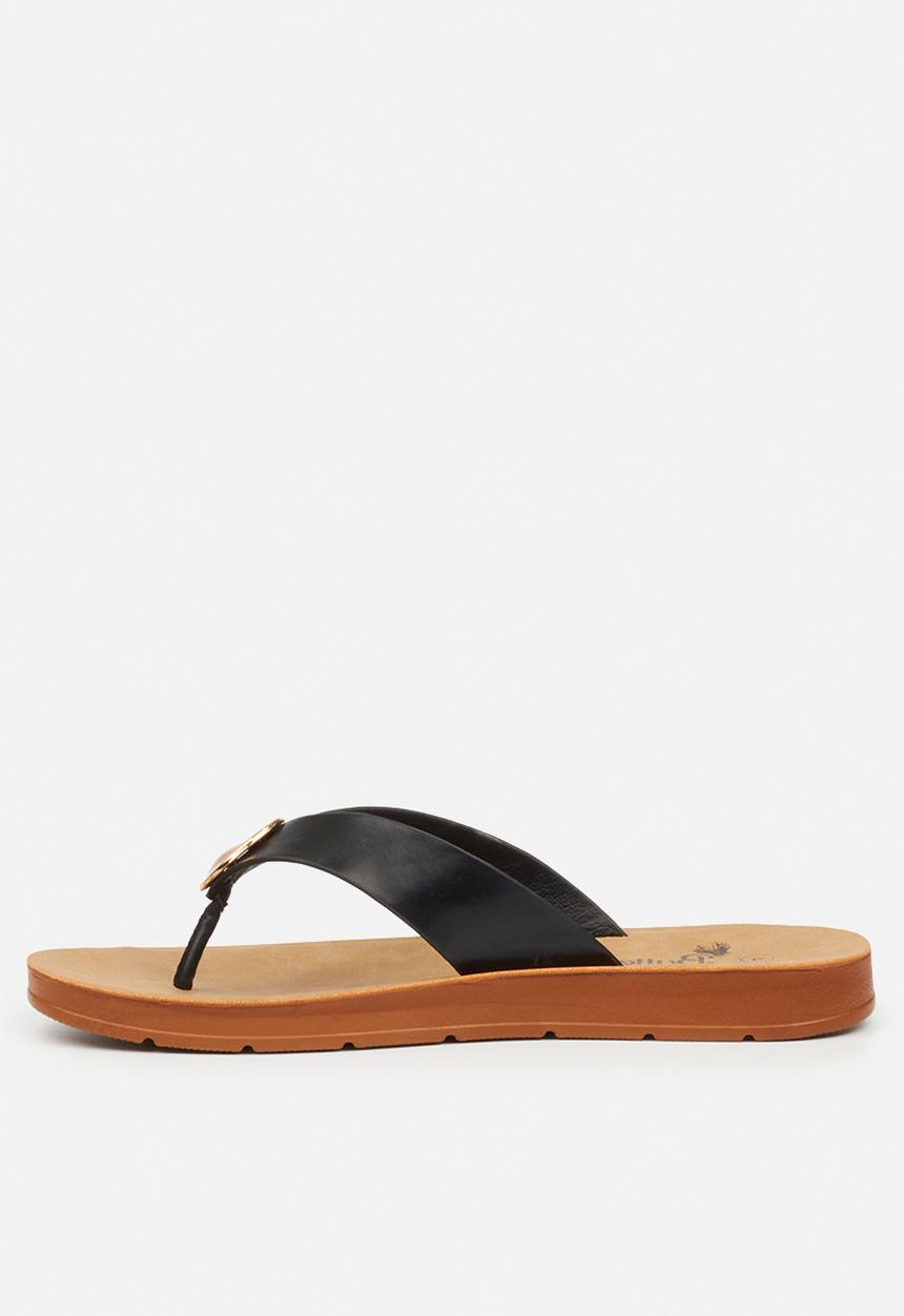 Butterfly Feet - Zina 25 thong sandal - black