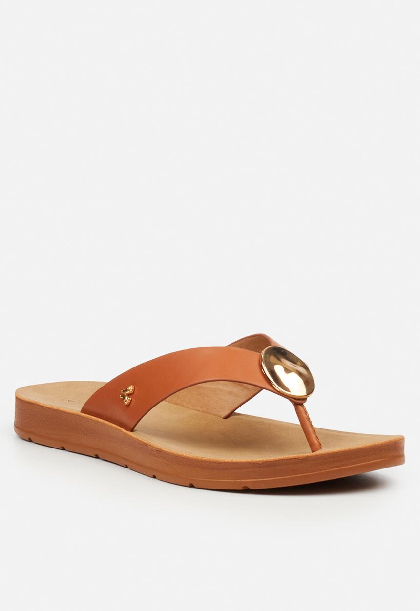 Butterfly Feet - Zina 25 thong sandal - tan