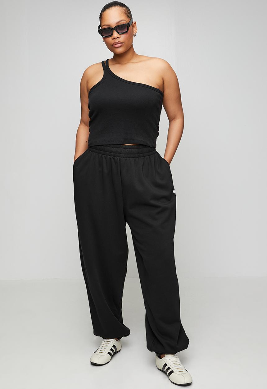 adidas Originals - Plus ess jogger ft w s26 pants - black/white