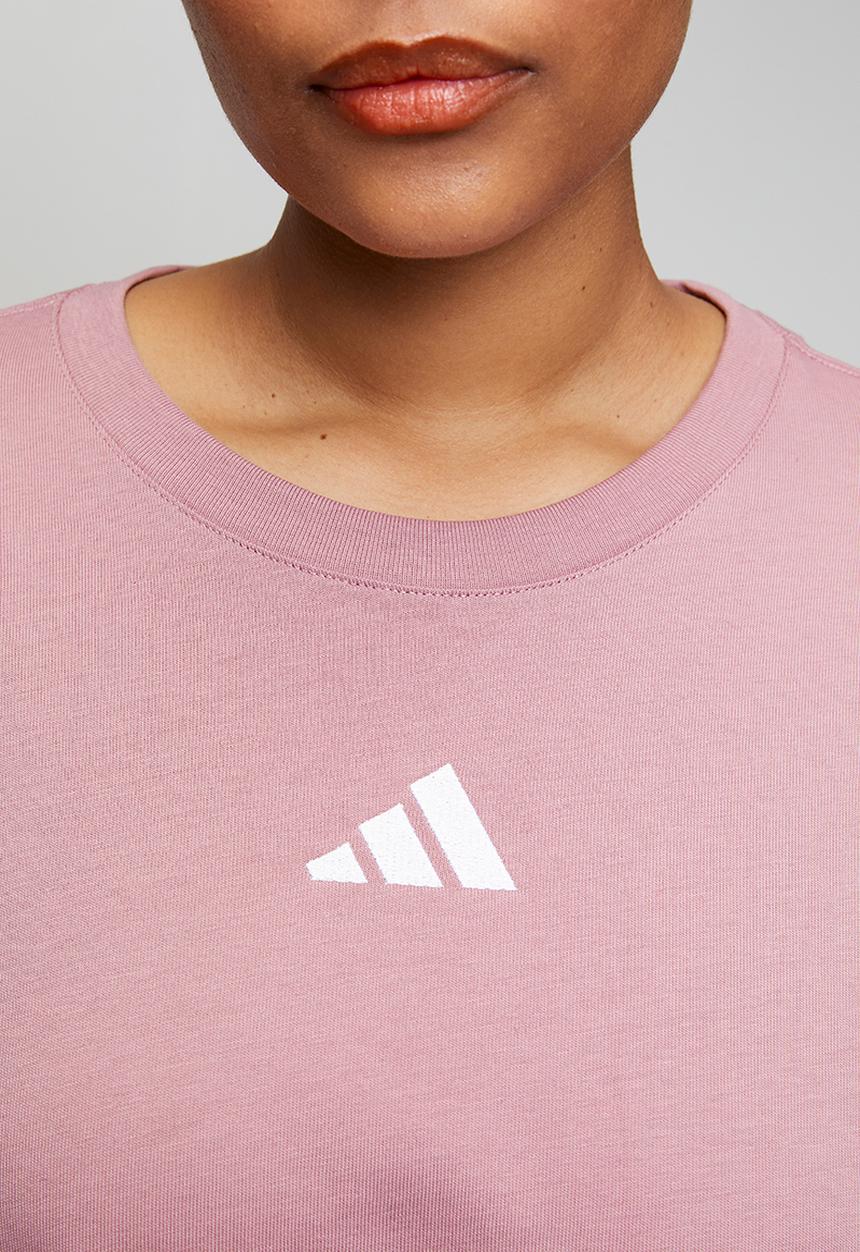 adidas Performance - Plus w 3s sj bf t tee - magic mauve / white