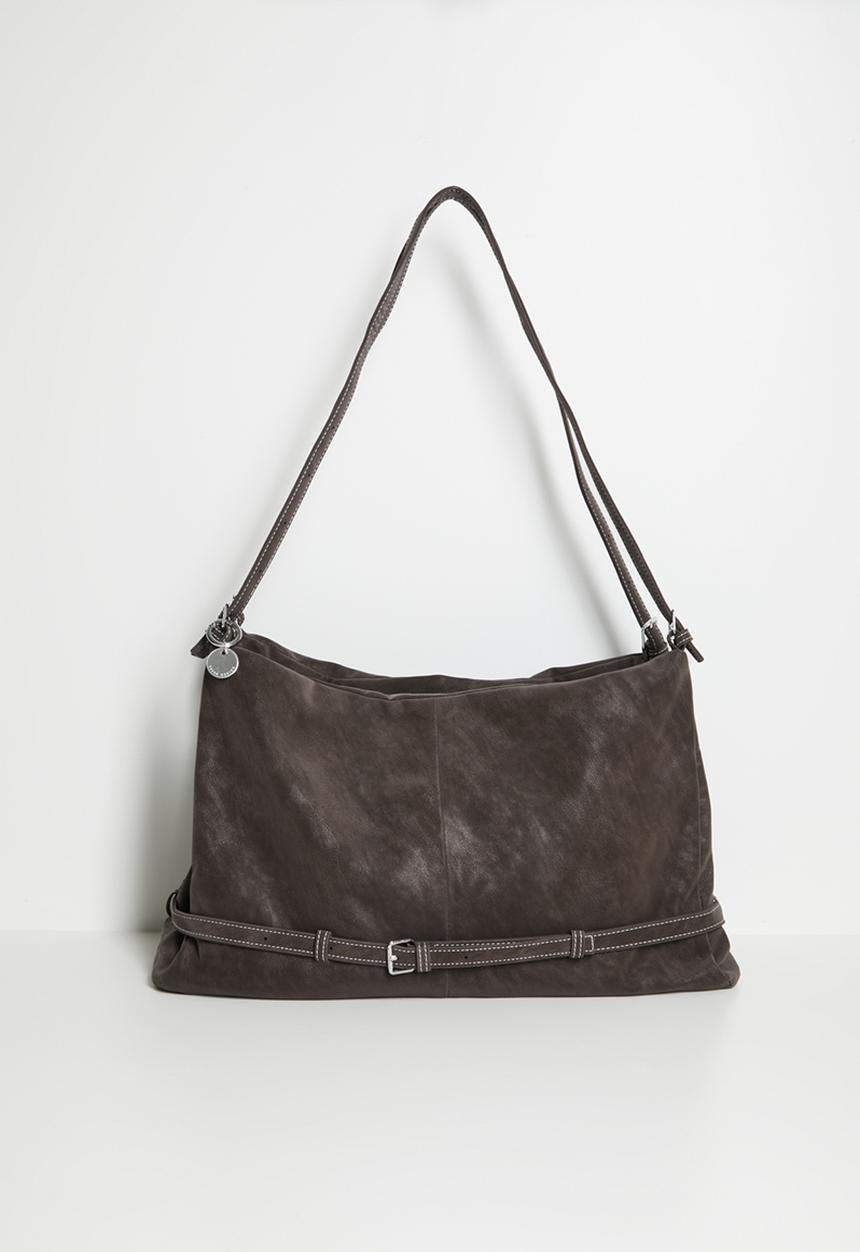Tessa Design - Zeta Bucket Bag With Buckle Detail - Brown