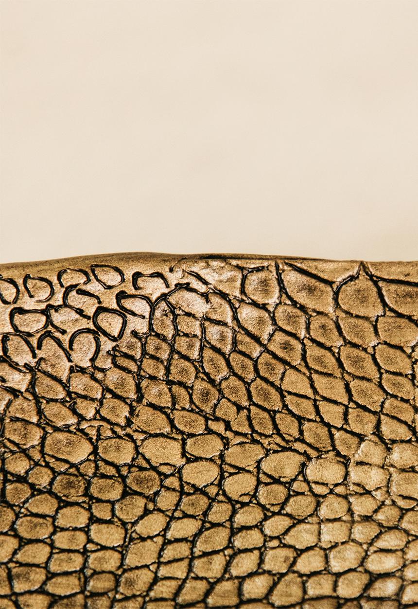 Noha - Iris Bowl - Antique Gold